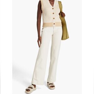 re/done 70s ultra high rise stove pipe Size 31 Redone Wide Leg NWT $239